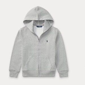 Polo Ralph Lauren Fleece Full Zip Hoodie sweatshirt boys size 8 gray